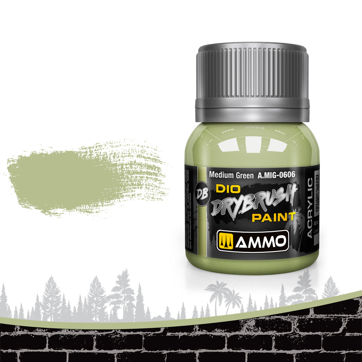 DRYBRUSH Medium Green - AMMO by Mig Jimenez