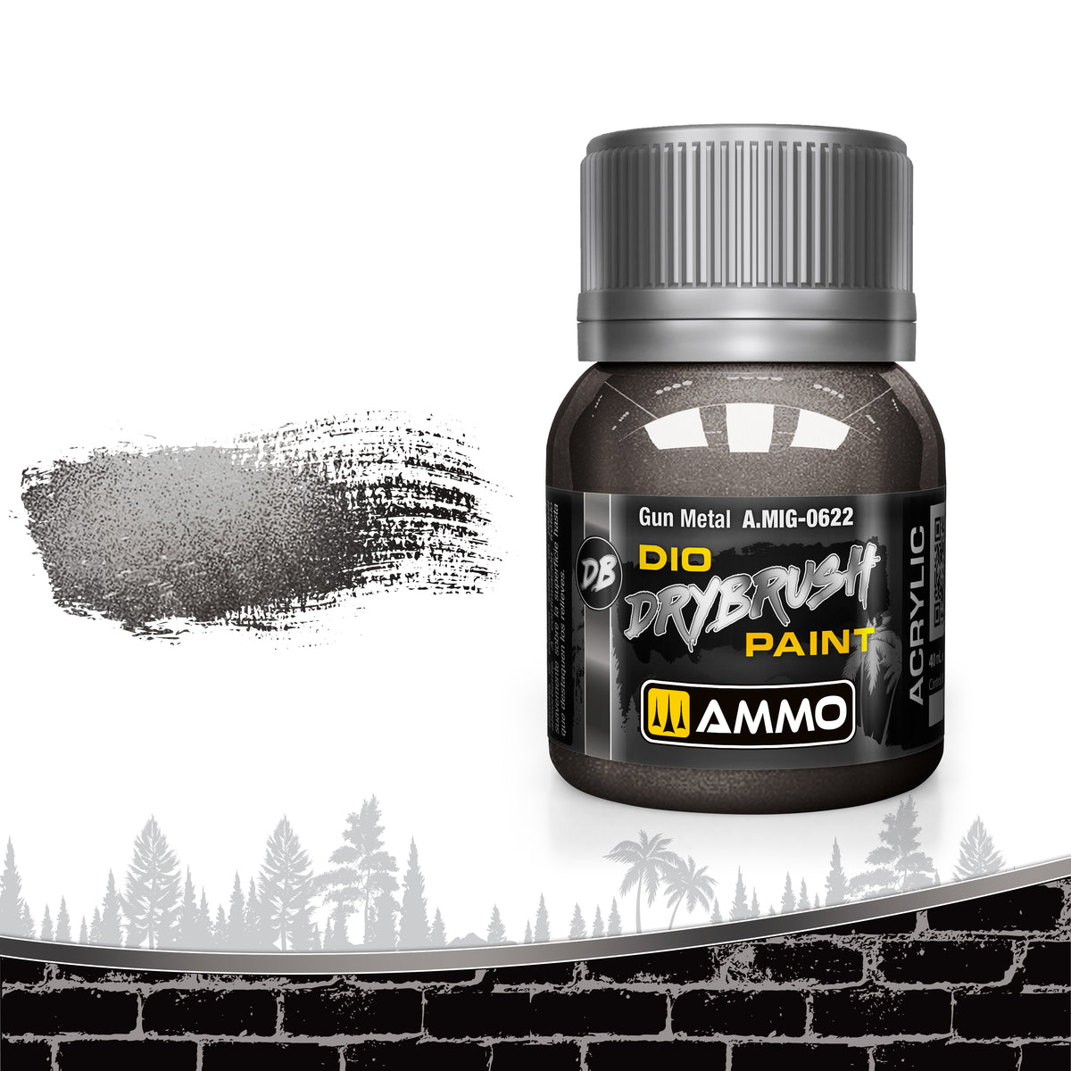 DRYBRUSH Gun Metal - AMMO by Mig Jimenez