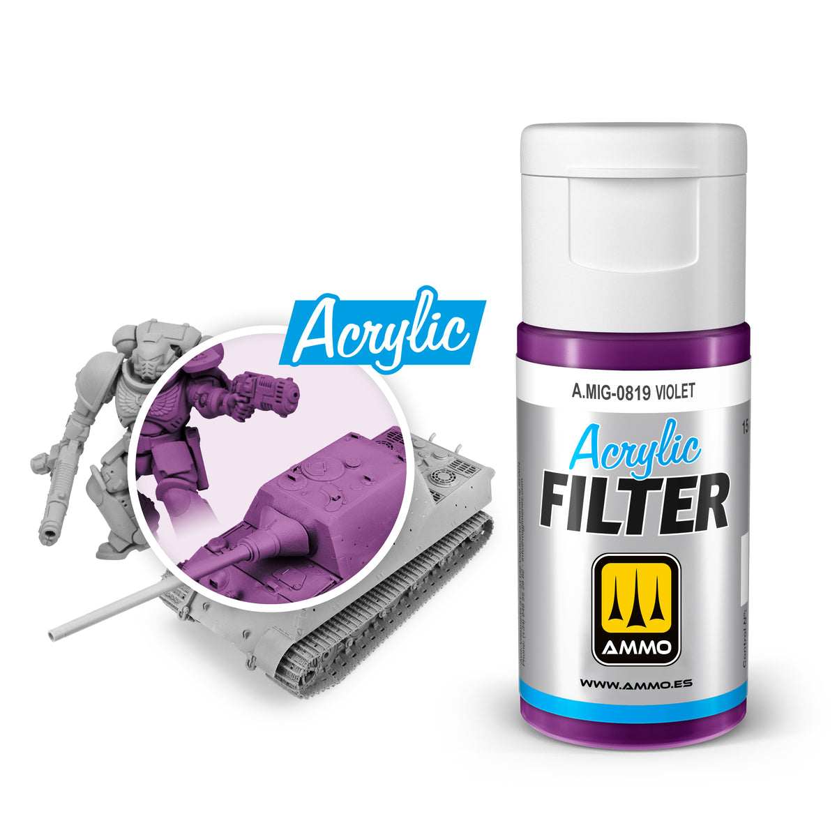 ACRYLIC FILTER Violet - AMMO by Mig Jimenez