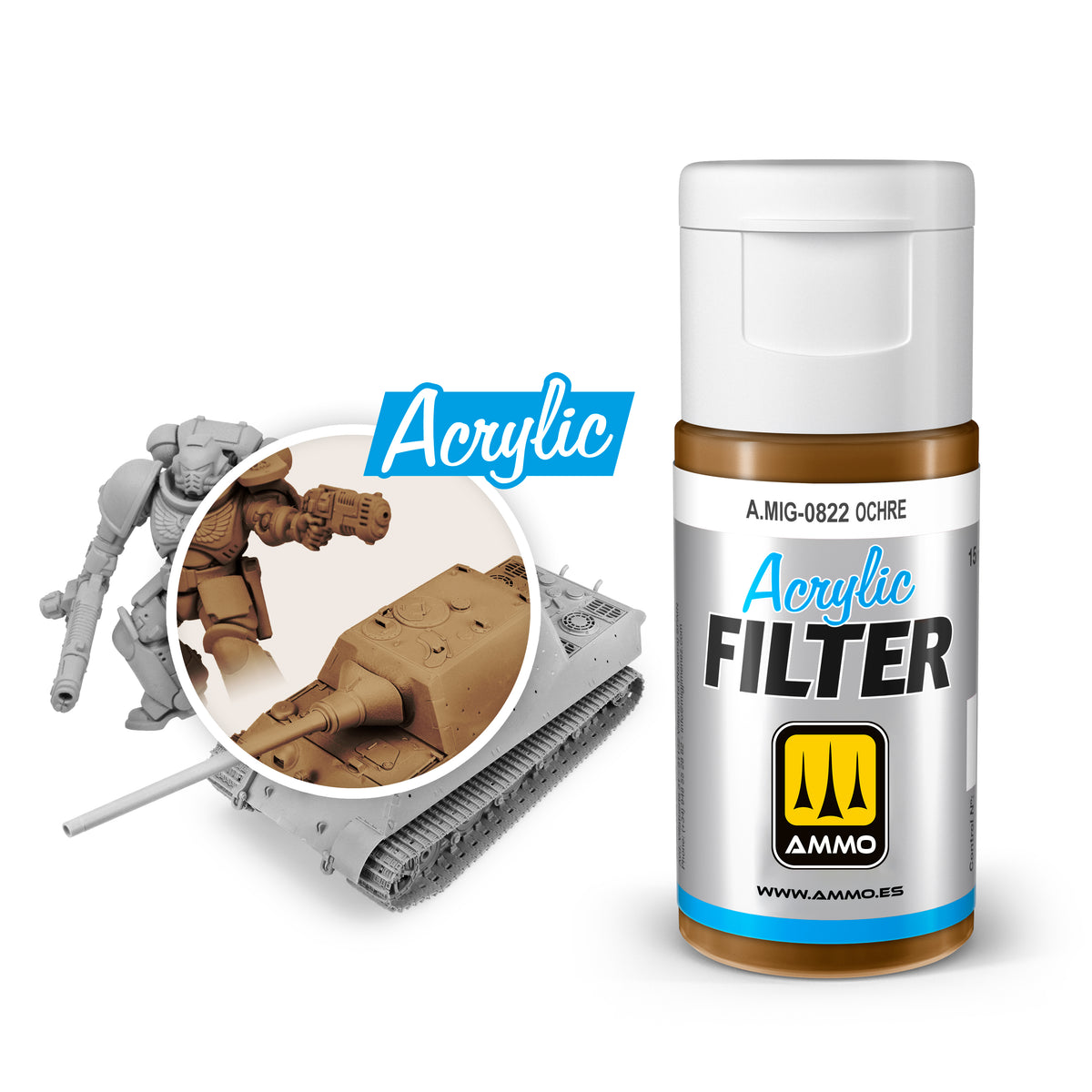 ACRYLIC FILTER Ochre - AMMO by Mig Jimenez