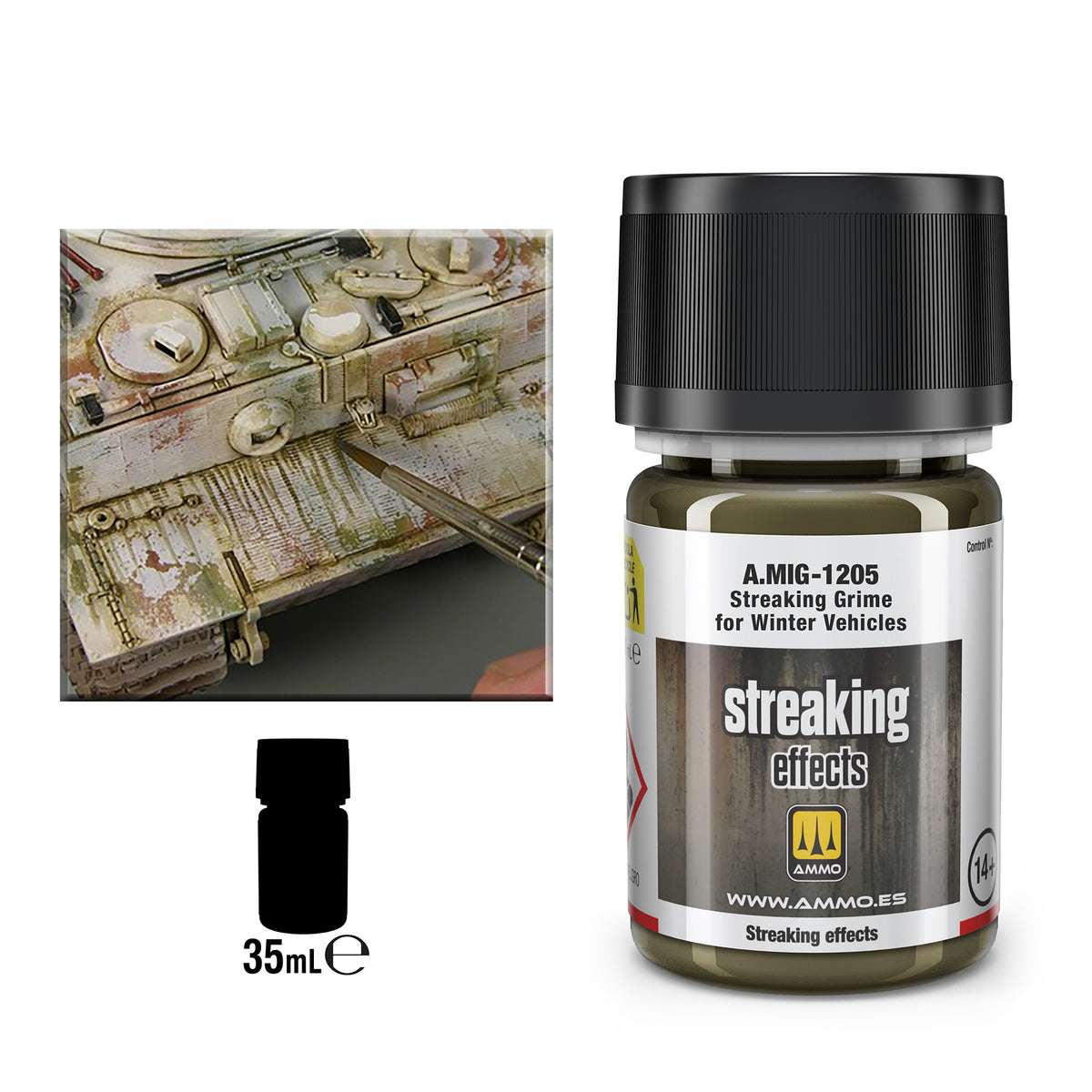 STREAKING Grime for Winter Vehicles - AMMO by Mig Jimenez