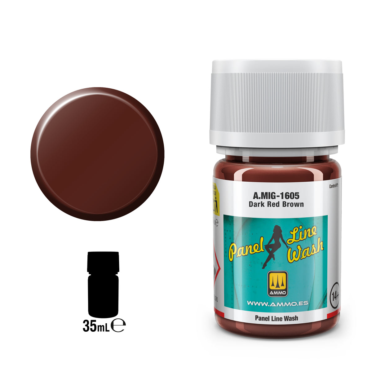 PLW Dark Red Brown - AMMO by Mig Jimenez