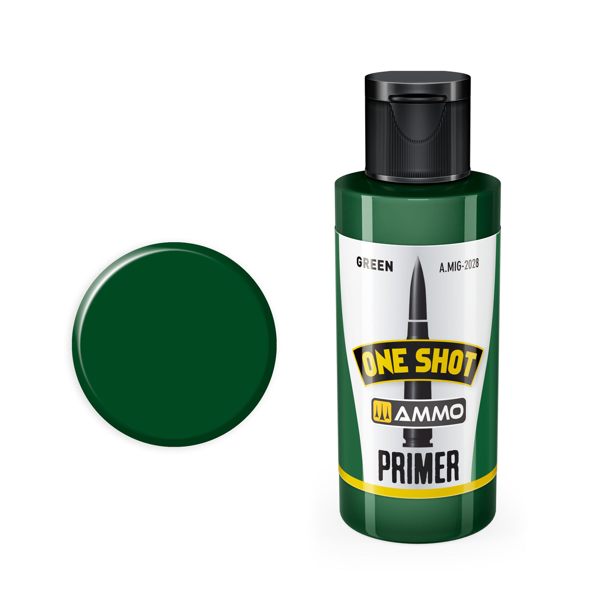 ONE SHOT PRIMER Green (60mL) - AMMO by Mig Jimenez