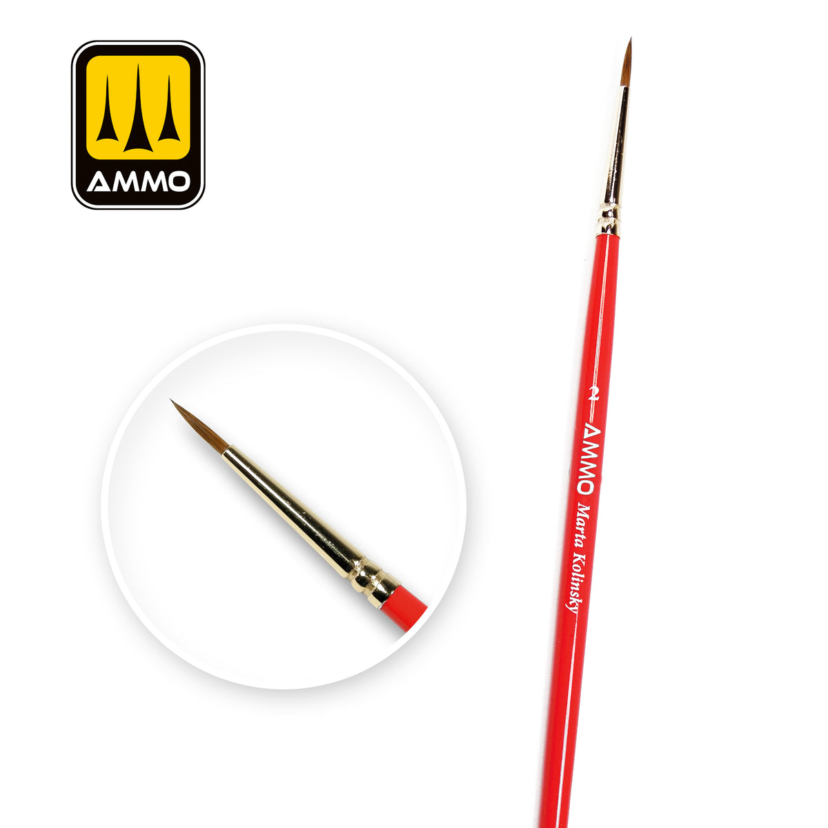 AMMO (2) High Quality Brush - AMMO by Mig Jimenez