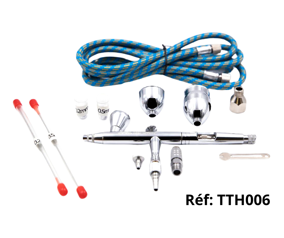 TTH006: Trinity Gravity-Feed Double-Action Airbrush (0.2-0.3-0.5 mm)