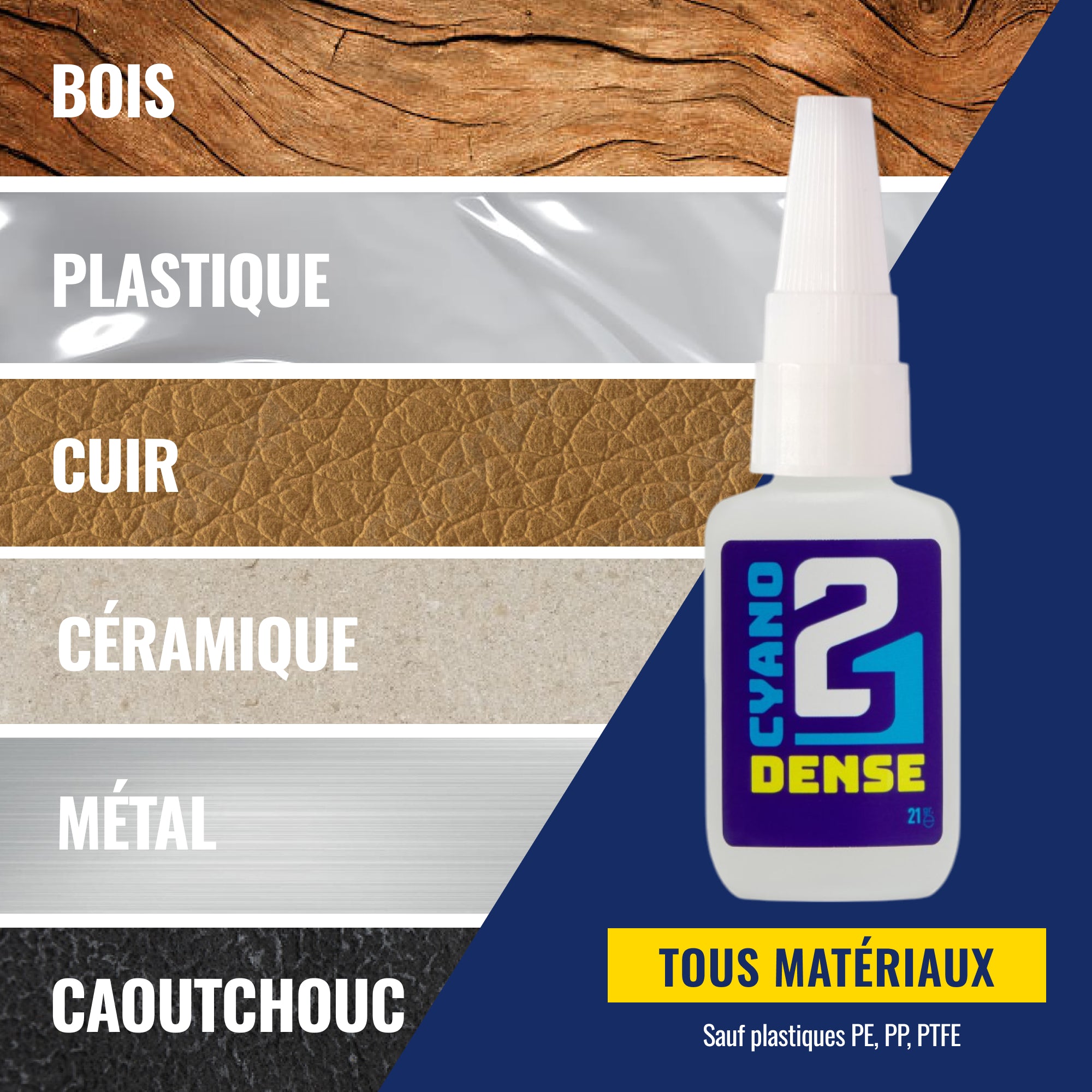 Kit Superglue Glue Cle21 Dense + Attivatore liquido 30ml -Colle per la creazione di modelli, colla per fai -da -te, colla cianoacrilato