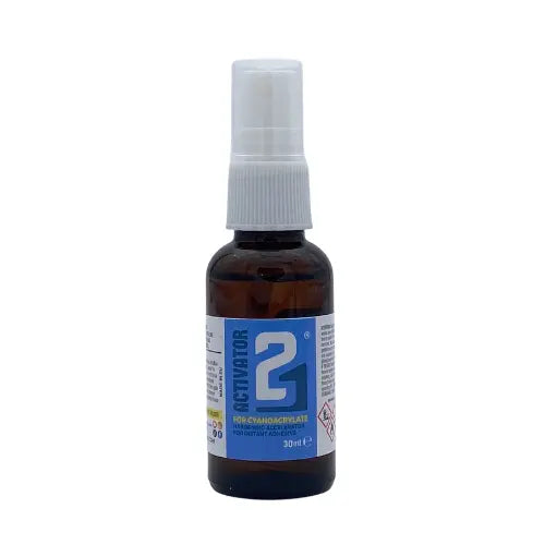 Activator 21 LIQUID with applicator brush Bottle of 30ml. For Cyano Super Glue Colle21.