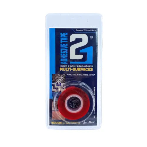 SCOTCH BI ADHESIVE Colle21 professionnel ideal pour Tous Matériaux, double face by Colle 21 - 1,5 m ruban adhésif idéal pour le bricolage, scotch bi Adhésive pour fixation solide, scotch idéal pour intérieur extérieur.
