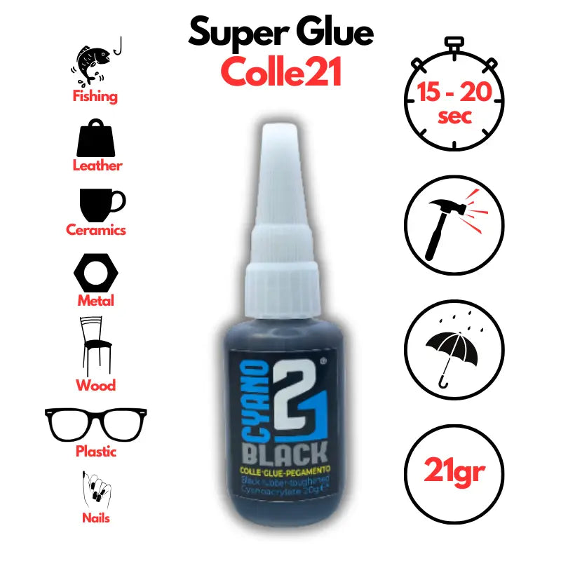 Colle super glue polyvalente P1 - Flacon de 50 gr - pixcl Colle super glue polyvalente P1 - Flacon de 50 gr - pixcl