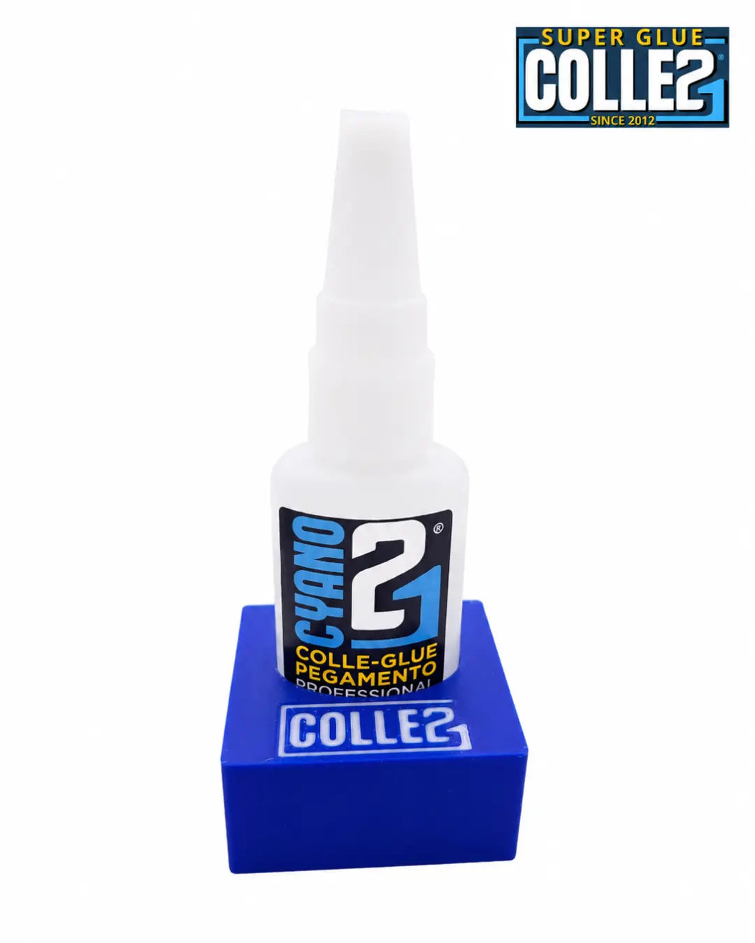 🧲 Support vide pour Colle Cyano Colle21 – Édition Bleue Super Glue Colle 21
