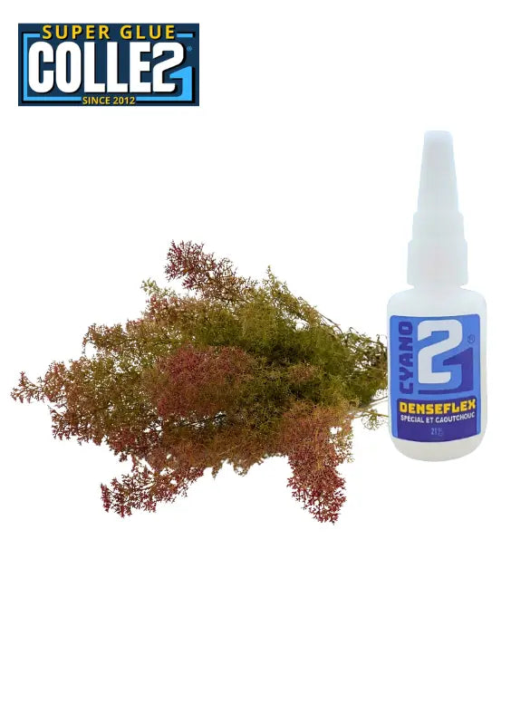 🌿 Kit Teloxis Aristata 20 × 30 cm + Super Glue Colle21 Denseflex 21 g – Arbres Miniatures et Végétation Réaliste pour Dioramas, Maquettes et Crèches