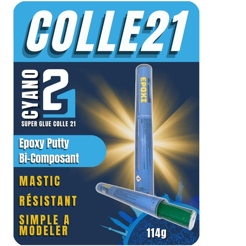 Epoxy Putty by Colle21 -114 g, epoxy for model making, Bi component epoxy, epoxy putty ideal for DIY