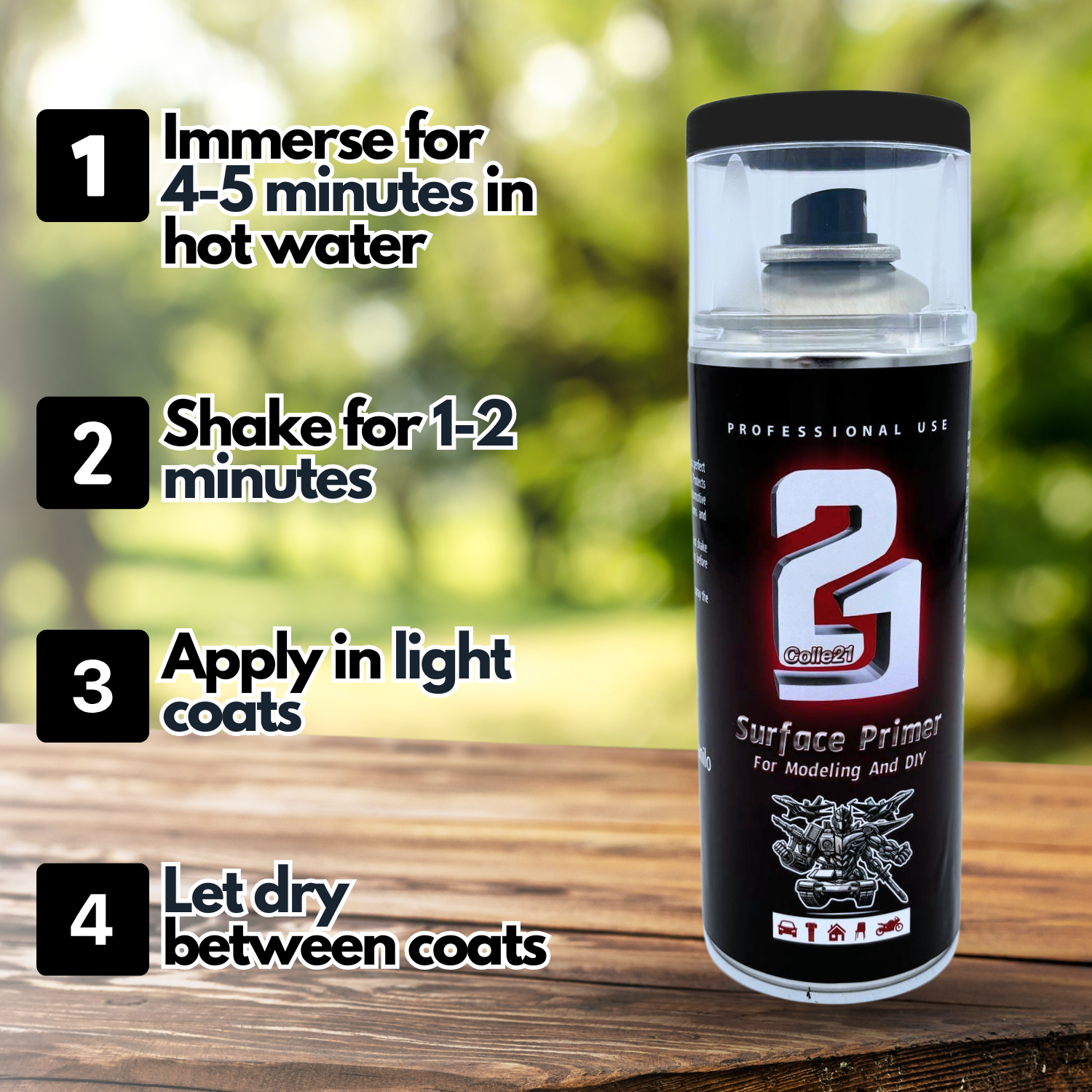 PRIMER SPRAY GREY ANTHRACITE MAT Colle21 pour modélisme, Primer spray GREY ANTHRACITE MAT pour bricolage et Hobby.