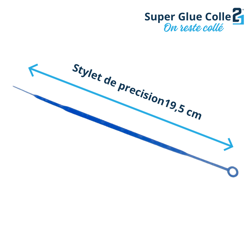 10 STYLET applicateur en polyéthylène de précision pour Superglue Colle21, Stylet Colle21, stylet pour Cyanoacrylate, stylet pour bricolage, stylet pour modélisme, stylet pour DIY.