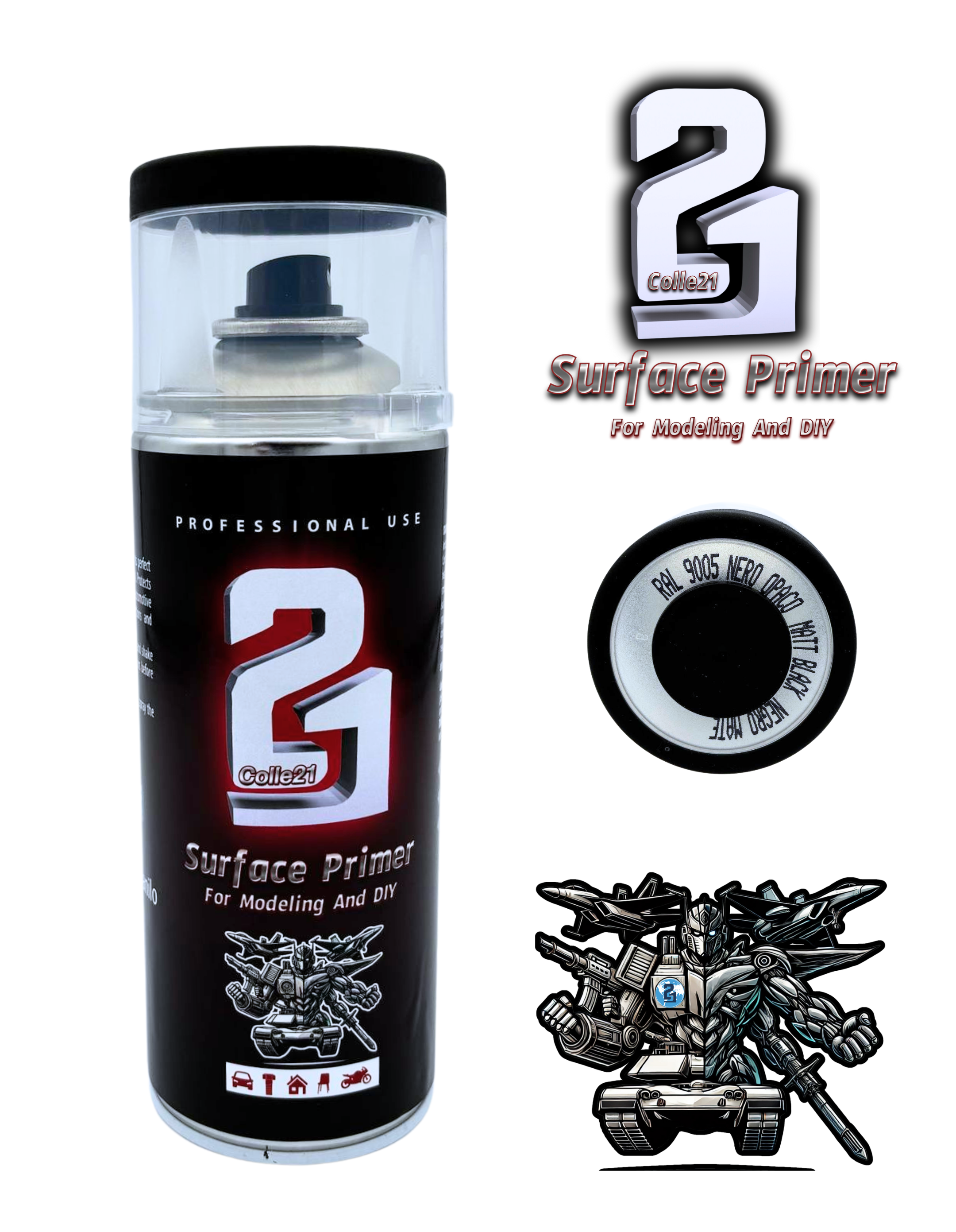 PRIMER SPRAY BLACK MATT