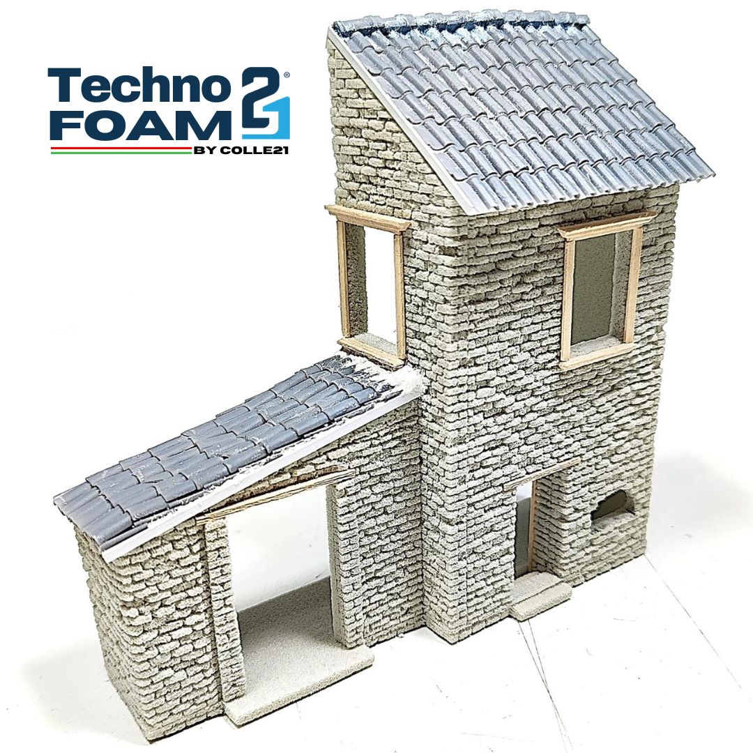 Technofoam Colle21 espuma - 30 mm - 30x21 cm - espuma de decoración, placa de diorama, placa ideal para modelismo de decoración.
