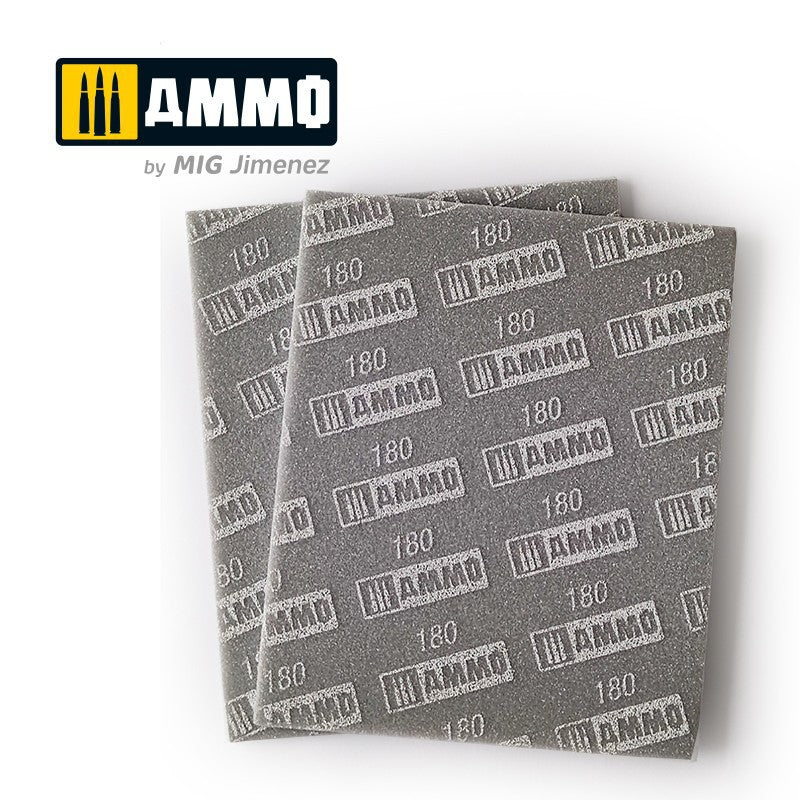 A.MIG-8556 Sanding Sponge Sheet (180) -2 PCS.
