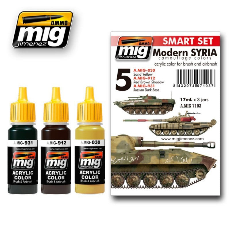 A.MIG-7103 Colores de camuflaje de Siria moderna