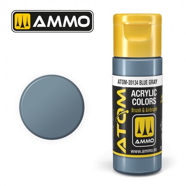 Colori acrili ATOM by Ammo Mig ,Vernice Acrilica Blue Gray di Mig Jiménez - pittura acrilica per modellismo, pittura artistica, vernice acrilica.