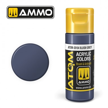 Peinture acrylique ATOM Ammo Mig Bluish Grey by Mig Jiménez - peinture pour le modélisme, peinture artistique, peinture acrylique.
