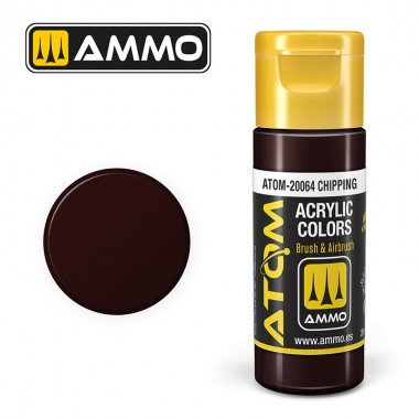 Pintura acrílica ATOM Ammo Mig Chipping by Mig Jiménez - pintura para el modelado, pintura artística, pintura acrílica.