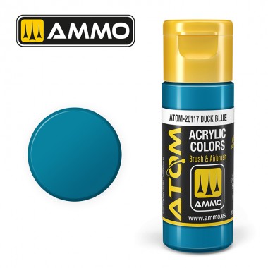 Peinture acrylique ATOM Ammo Mig Duck Blue by Mig Jiménez - peinture pour le modélisme, peinture artistique, peinture acrylique.