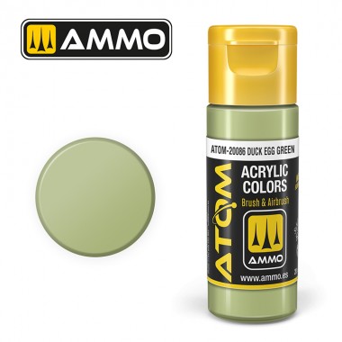 Peinture acrylique ATOM Ammo Mig Duck Egg Green by Mig Jiménez - peinture pour le modélisme, peinture artistique, peinture acrylique.