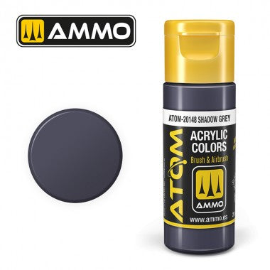 Peinture acrylique ATOM Ammo Mig Shadow Grey by Mig Jiménez - peinture pour le modélisme, peinture artistique, peinture acrylique.