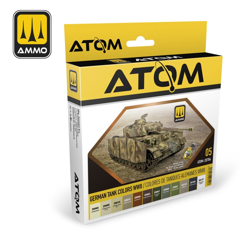 ATOM German Tank Colors WWII Set ATOM-20704