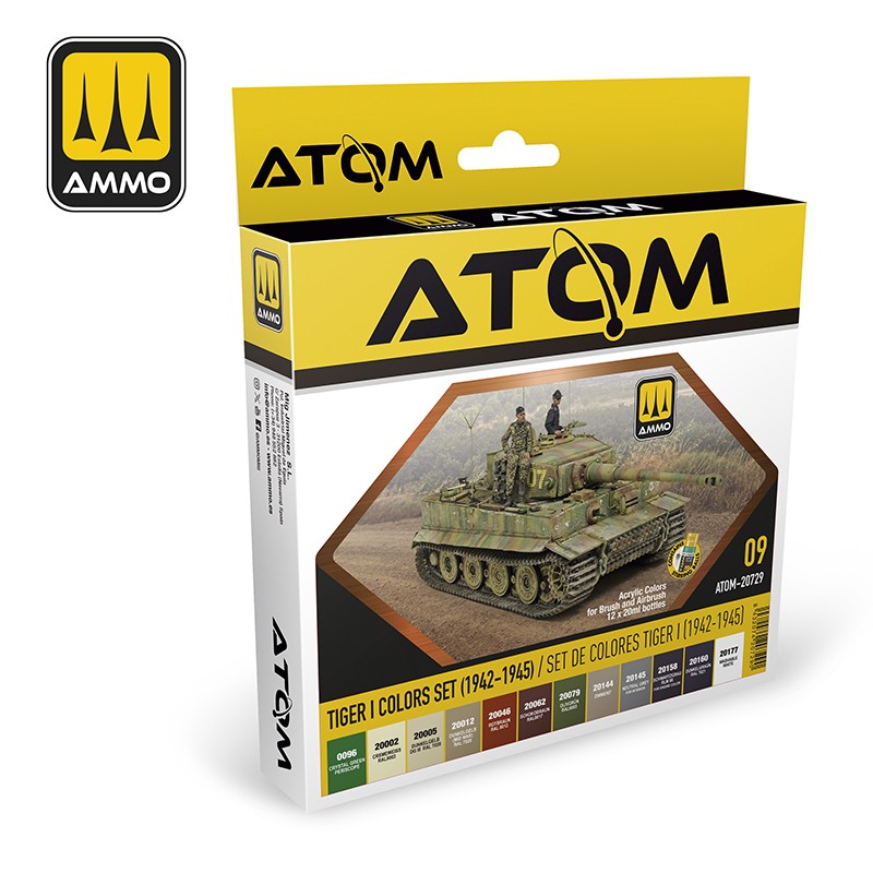 ATOM Tiger I Colors Set (1942-1945) ATOM-20729