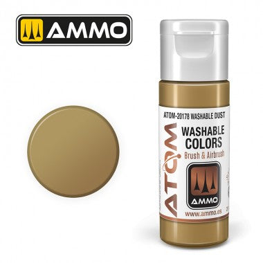 Acrylic paint ATOM Ammo Mig WASHABLE Dust by Mig Jiménez - modelism paint, artistic paint, acrylic paint.