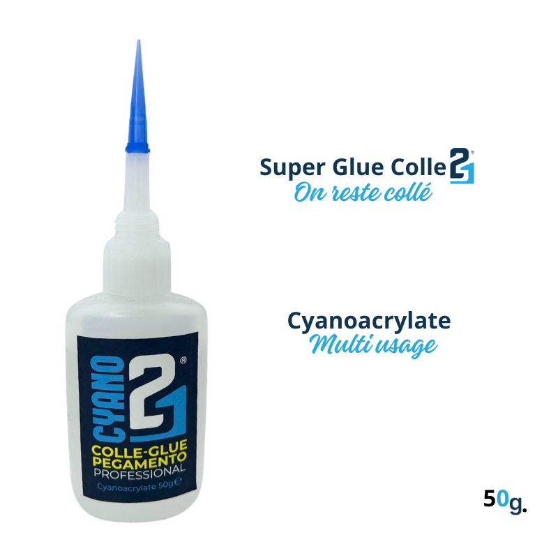 Glue 21 Super Glue- 50gr Cyanoacrylate anaeróbico para la fabricación de modelos y bricolaje