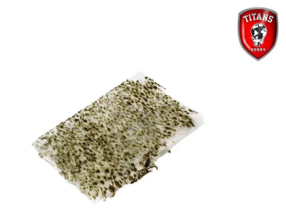 Titans Hobby végéation TTH204 Touffes d'herbes 15 x 20cm Longueur 2mm - Herbe vert foncé