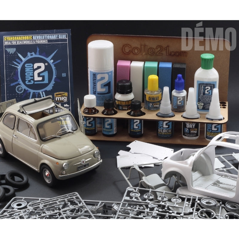 DISPLAY Colle21 pour tous les Produits et Accessoires Super glue cyano Colle21